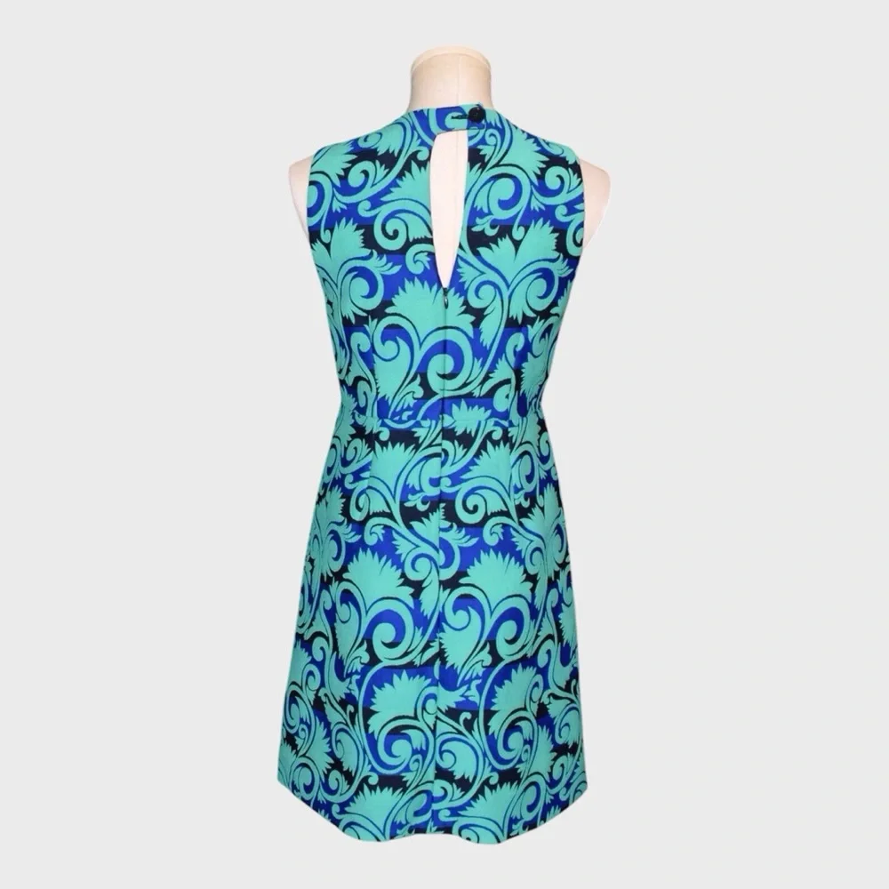 J Crew Vineyard Jacquard Sleeveless A-Line Dress